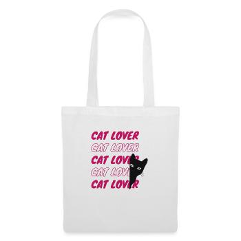 Cat lover - Stoffbeutel - Weiß - Vorne