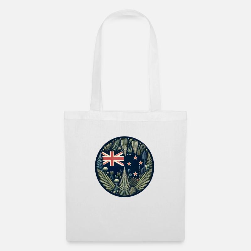 Neuseeland Aotearoa Kiwi 8 - Stoffbeutel - Weiß