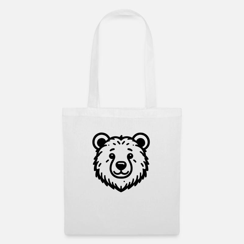 Bear - Tote Bag - white
