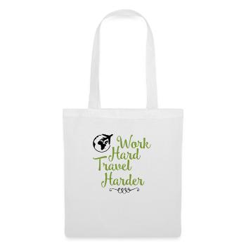Work hard travel harder - Tote Bag - white - Front