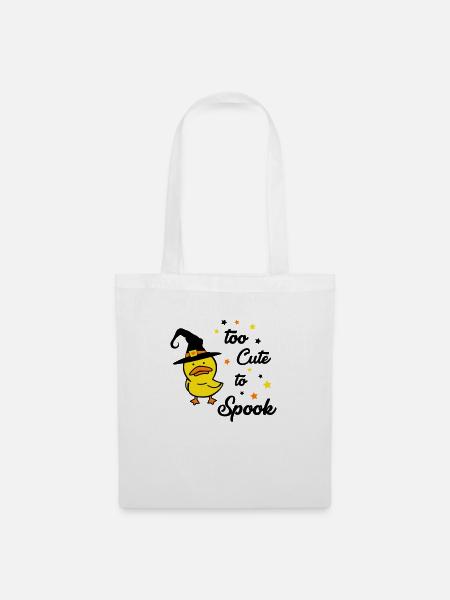 too cute to spook 01 - Stoffbeutel - Weiß