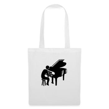 Piano Keys Instrument Playing Classical Music - Tote Bag - white - Front