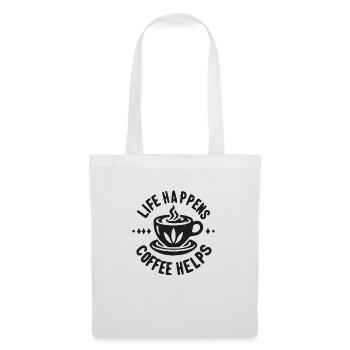 Life Happens Coffee Helps - Tote Bag - white - Front