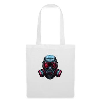 Masque à gaz - Sac en tissu - blanc - Devant