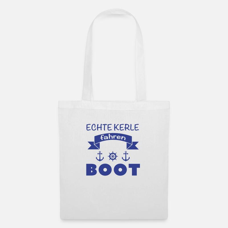 fahren boot - Stoffbeutel - Weiß