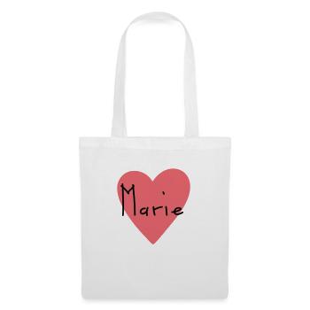 Prénom Marie Gift - Sac en tissu - blanc - Devant