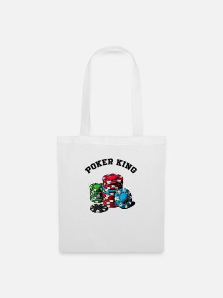 Poker King - Stoffbeutel - Weiß