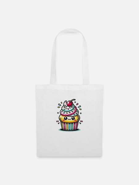 cupcake 1 - Stoffbeutel - Weiß