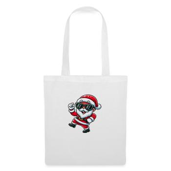 Weihnachtsmann - Stoffbeutel - Weiß - Vorne