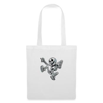 Danse du crâne - Sac en tissu - blanc - Devant