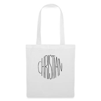 Chrétien - Sac en tissu - blanc - Devant