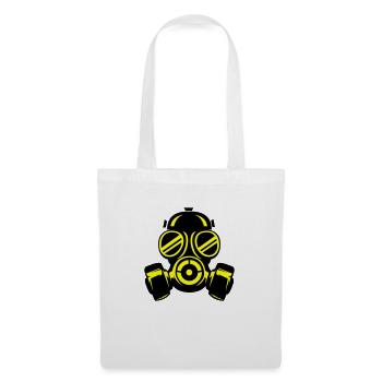 Masque à gaz - Sac en tissu - blanc - Devant