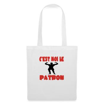 C'est moi le patron - Sac en tissu - blanc - Devant