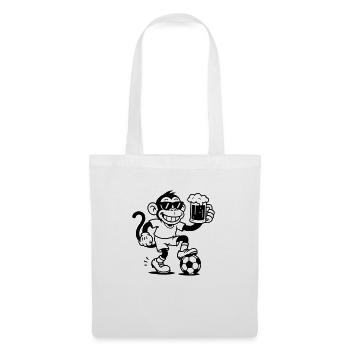 Beer Monkey Football - Tote Bag - white - Front