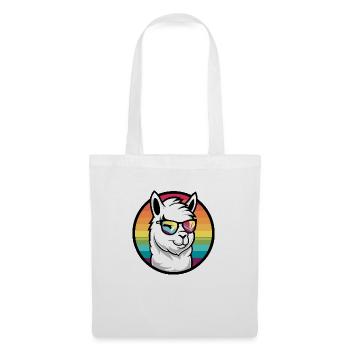 Alpaca Llama Cool Comic - Tote Bag - white - Front