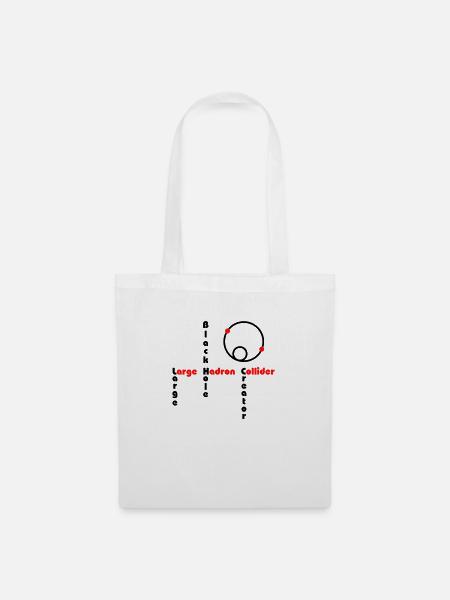 Black Hole - Large Hadron Collider - Tote Bag - white