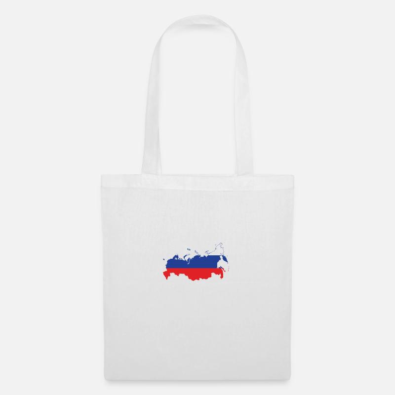 russland - Stoffbeutel - Weiß