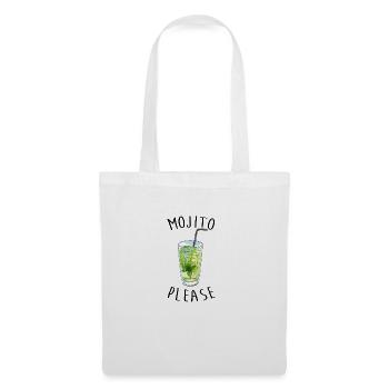 MOJITO PLEASE - Sac en tissu - blanc - Devant