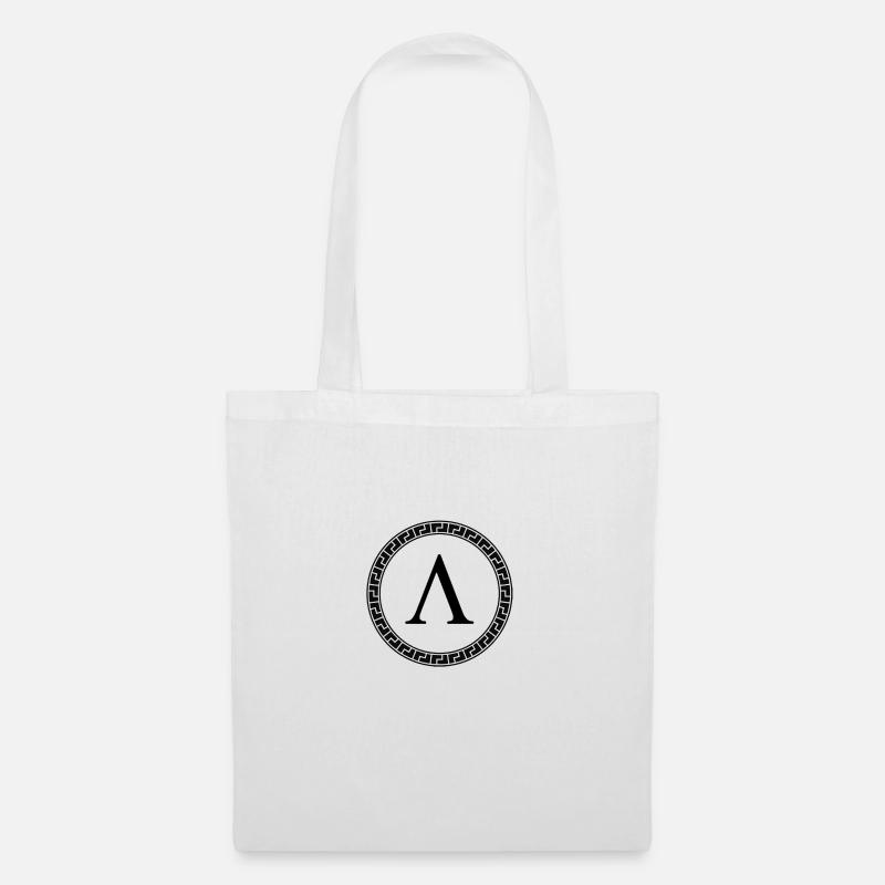 Spartan Lambda Symbol - Tote Bag - white
