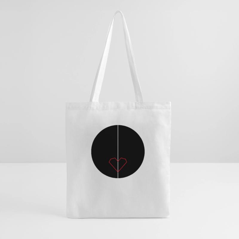 Black_heart, oder doch ein rotes ? Stoffbeutel