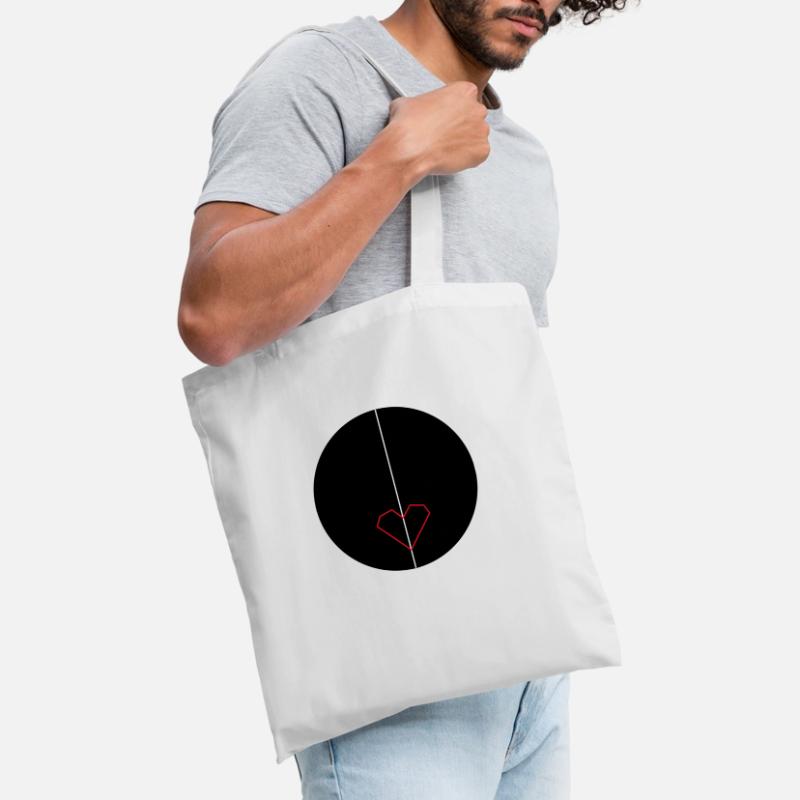 Black_heart, oder doch ein rotes ? Stoffbeutel