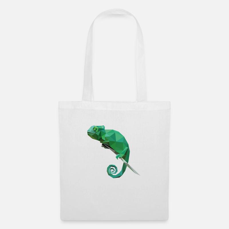 Chamäleon Chamaeleon Cham - Tote Bag - white