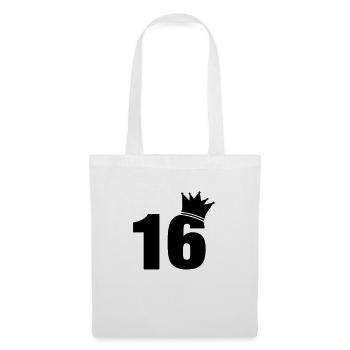 16_krone_f1 - Stoffbeutel - Weiß - Vorne