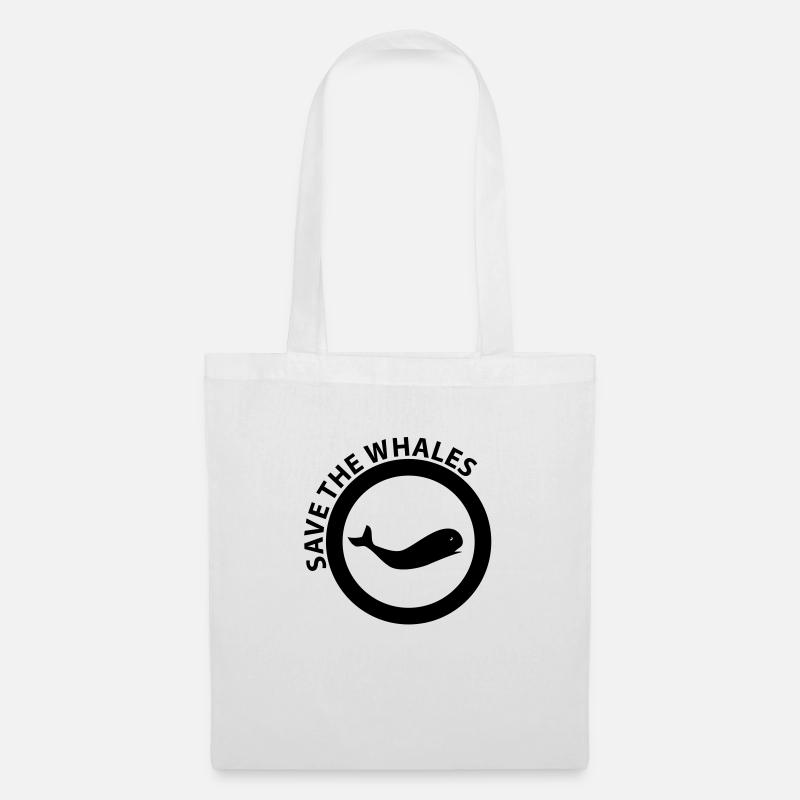 save the whales - Stoffbeutel - Weiß