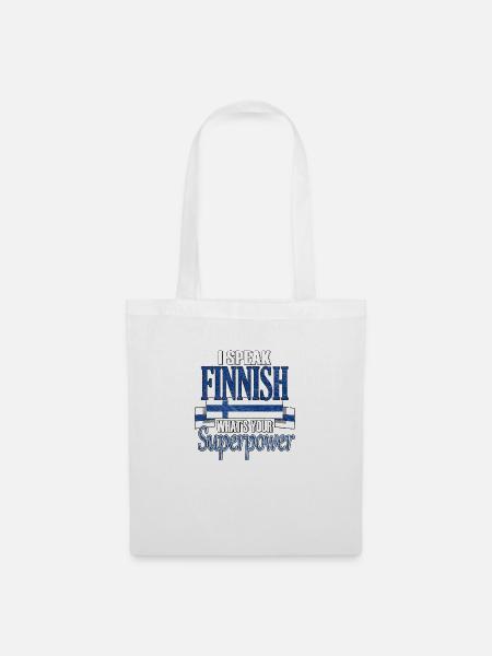 Finnland - Stoffbeutel - Weiß