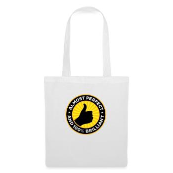 Presque parfait et impressionnant - Sac en tissu - blanc - Devant