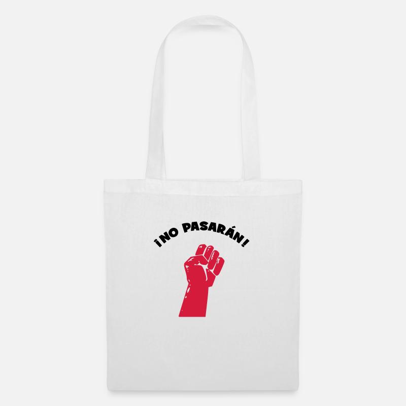 No Pasaran - Sie kommen nicht durch! - Stoffbeutel - Weiß