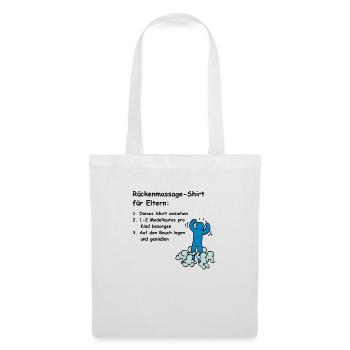 So parents get a back massage! - Tote Bag - white - Front