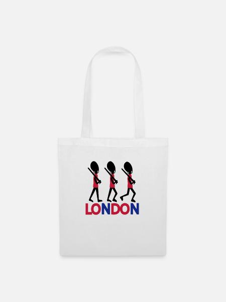 La garde LONDRES texte Reine - Sac en tissu - blanc
