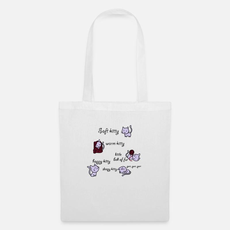 Soft Kitty - Stoffbeutel - Weiß