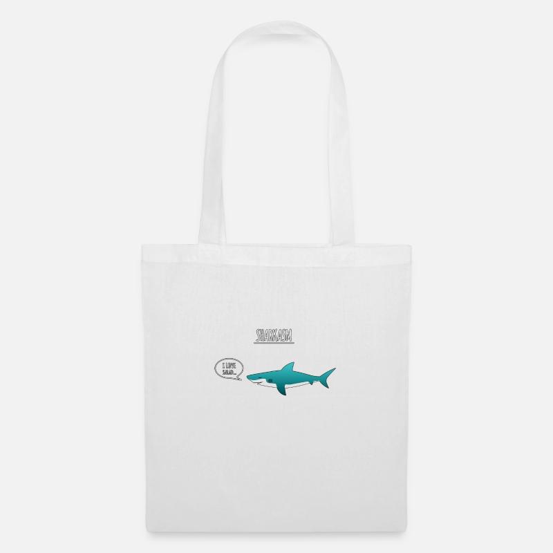 sharkasm - Sac en tissu - blanc