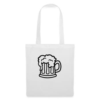 Bière - Sac en tissu - blanc - Devant
