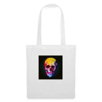 Skull, colorful, skull - Tote Bag - white - Front