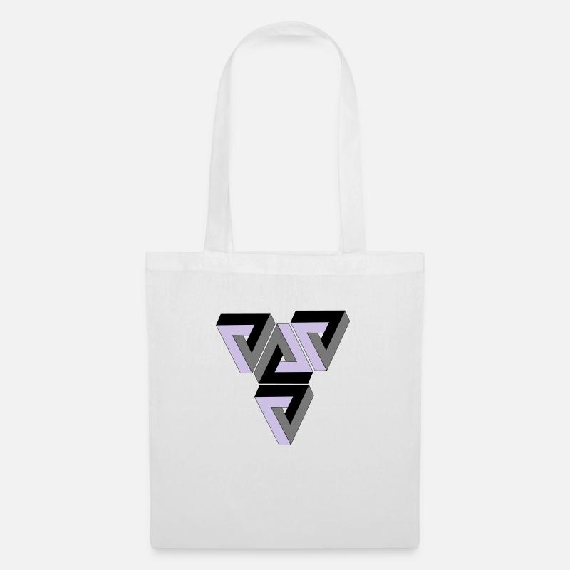 Penrose Triangle - Tote Bag - white