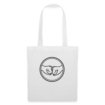 2 Bro Fist clenched fists friends team greeting - Tote Bag - white - Front