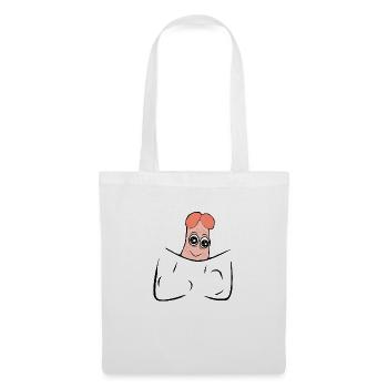 Pocket Penis in der Tasche - Stoffbeutel - Weiß - Vorne
