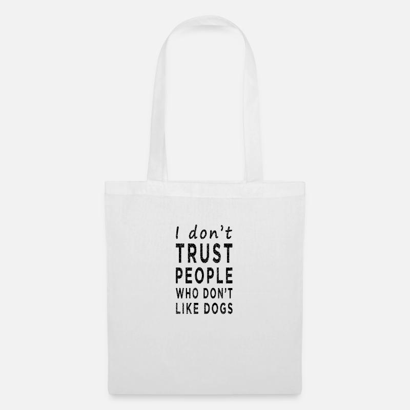 Hunde Spruch - Stoffbeutel - Weiß