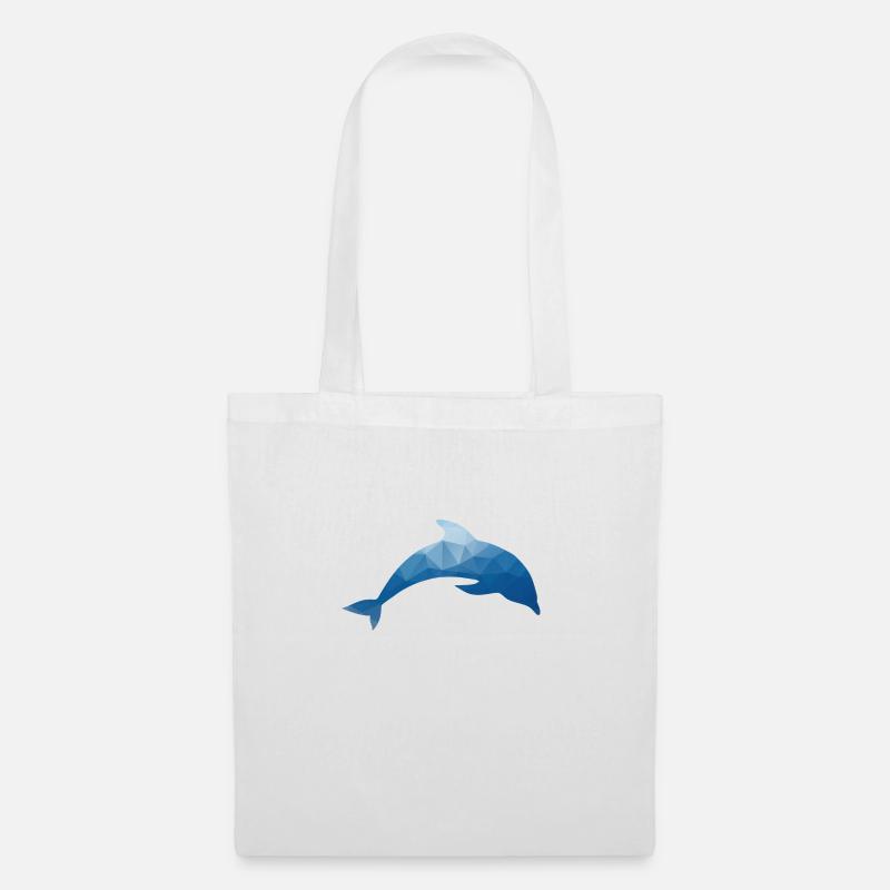 Delphin - dolphin - Stoffbeutel - Weiß