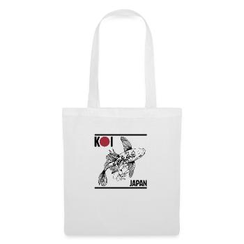 Tshirt drapeau Japon Tancho cadeau carpe Koi - Sac en tissu - blanc - Devant