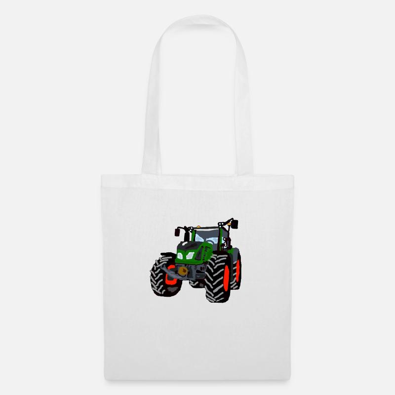 Traktor - Stoffbeutel - Weiß