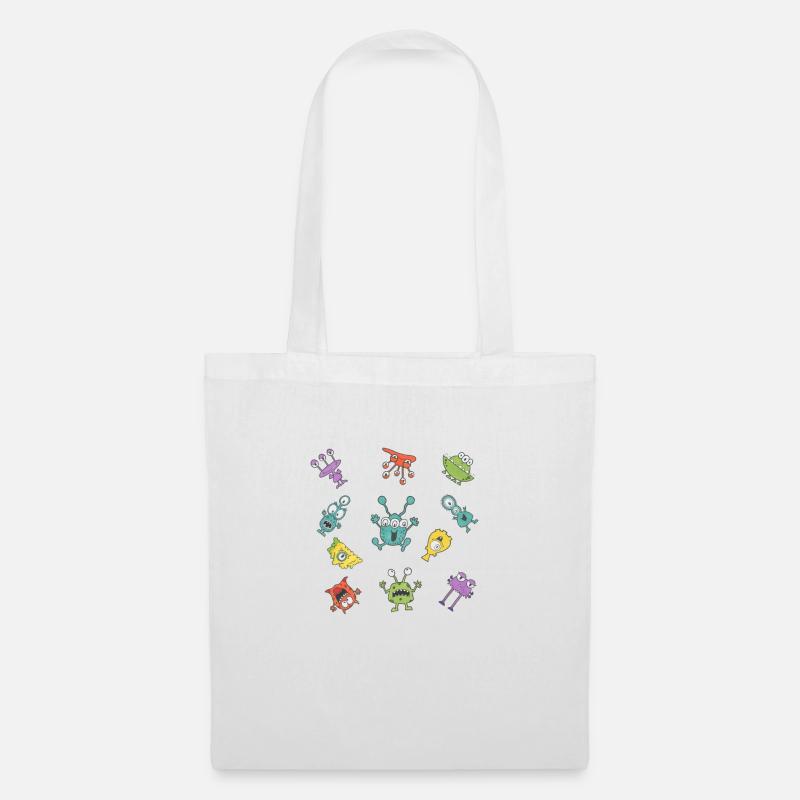 Monsters at random - Tote Bag - white