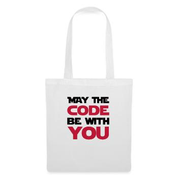May the code be with you - Sac en tissu - blanc - Devant