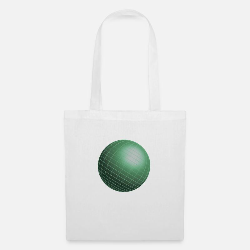 Cadeau d'idée terre icône Sphère - Sac en tissu - blanc