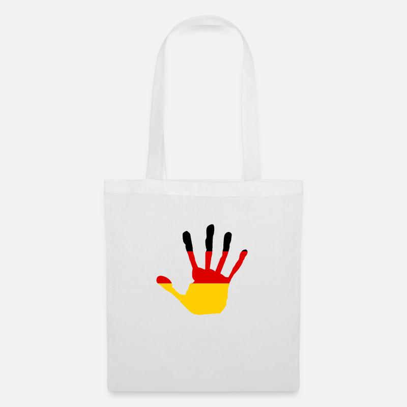 "Hand" Design - Stoffbeutel - Weiß