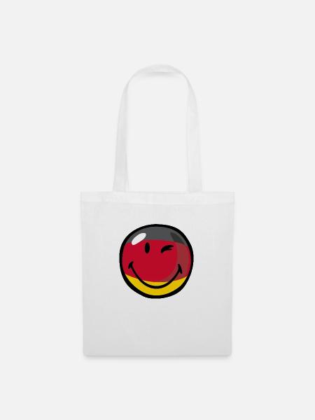 Smiley Germany - Stoffbeutel - Weiß