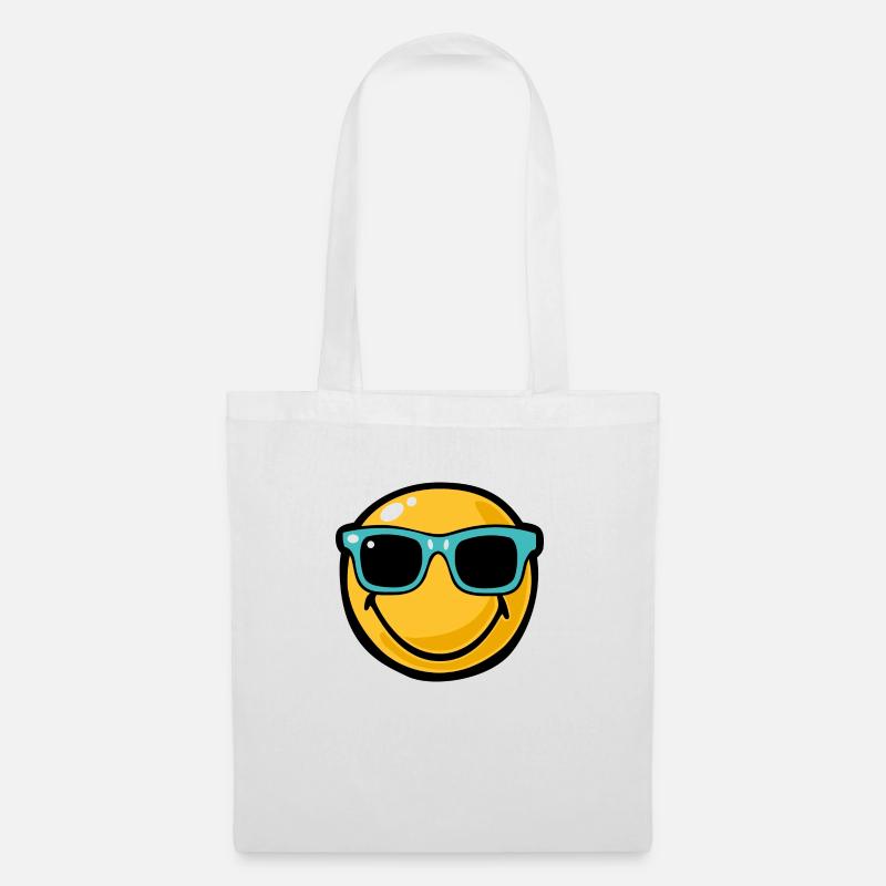 Smiley ray bans - Stoffbeutel - Weiß